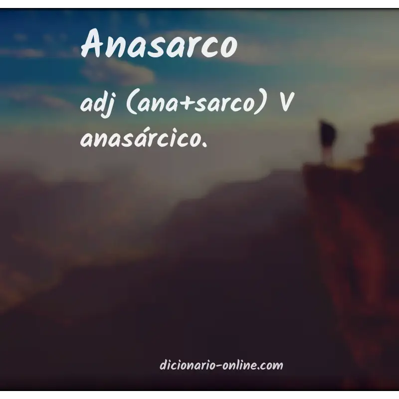 Significado de anasarco