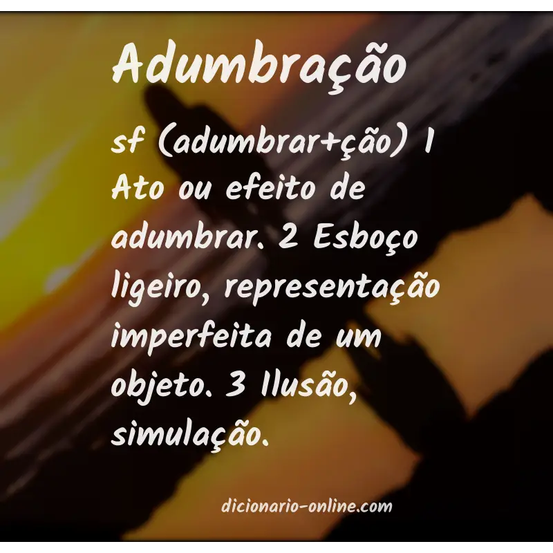 Significado de adumbração