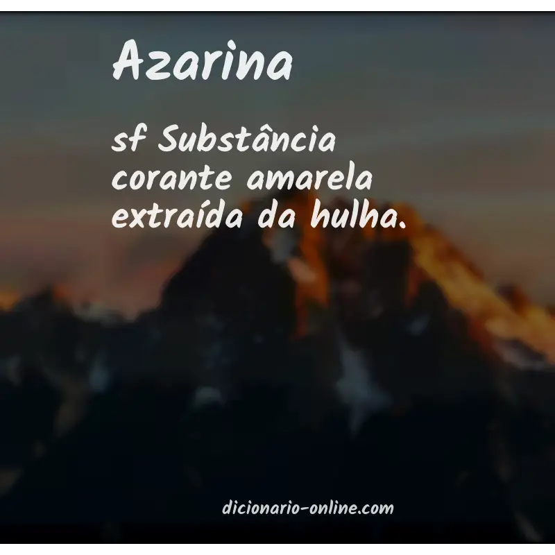 Significado de azarina