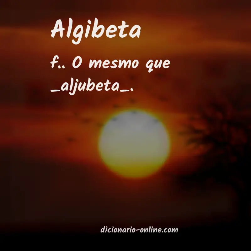 Significado de algibeta