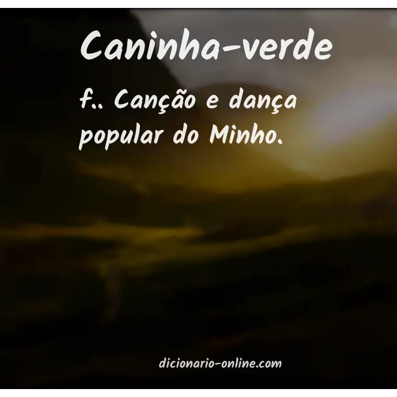 Significado de caninha-verde