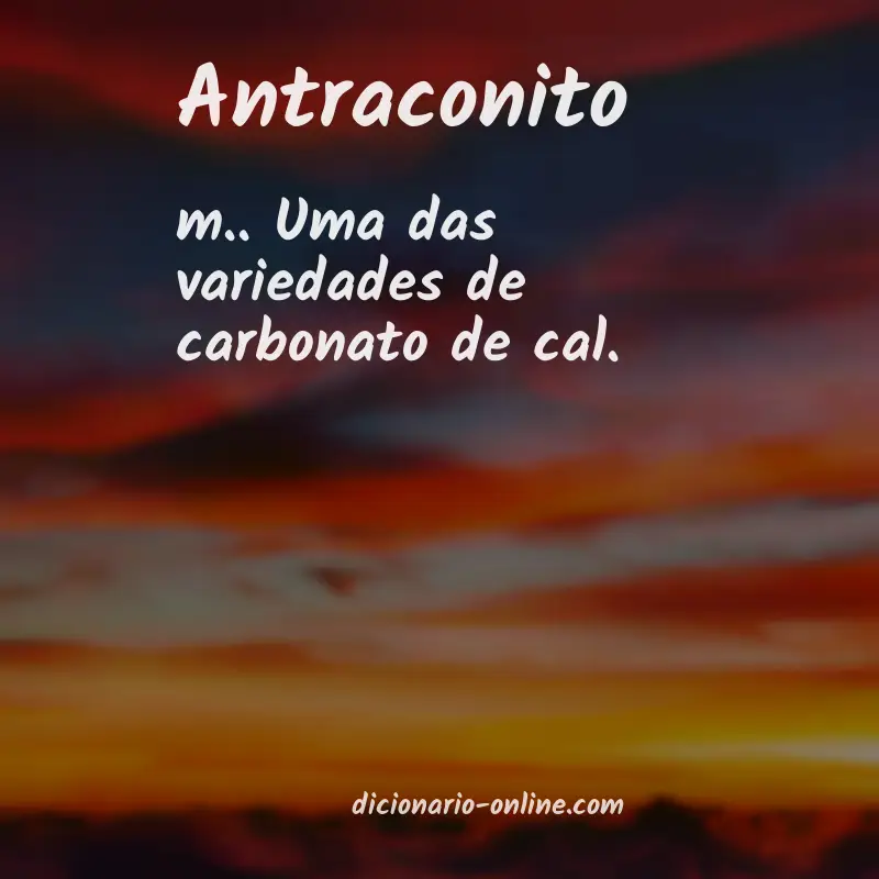 Significado de antraconito