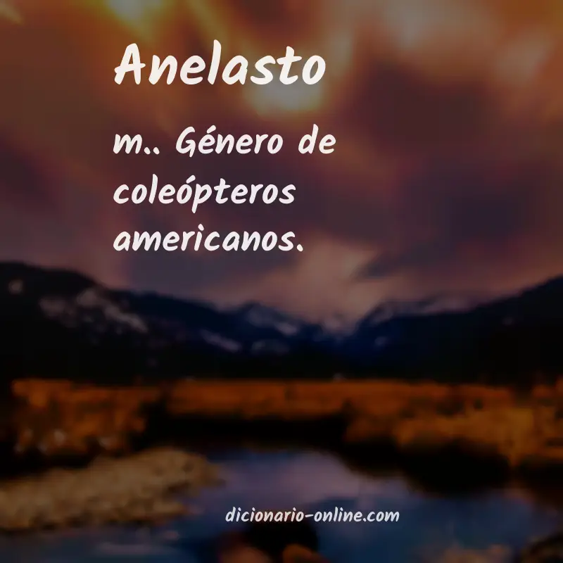 Significado de anelasto