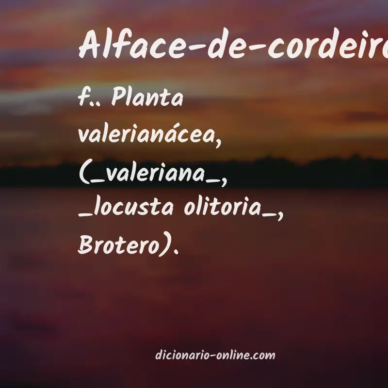 Significado de alface-de-cordeiro