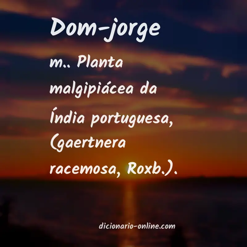 Significado de dom-jorge
