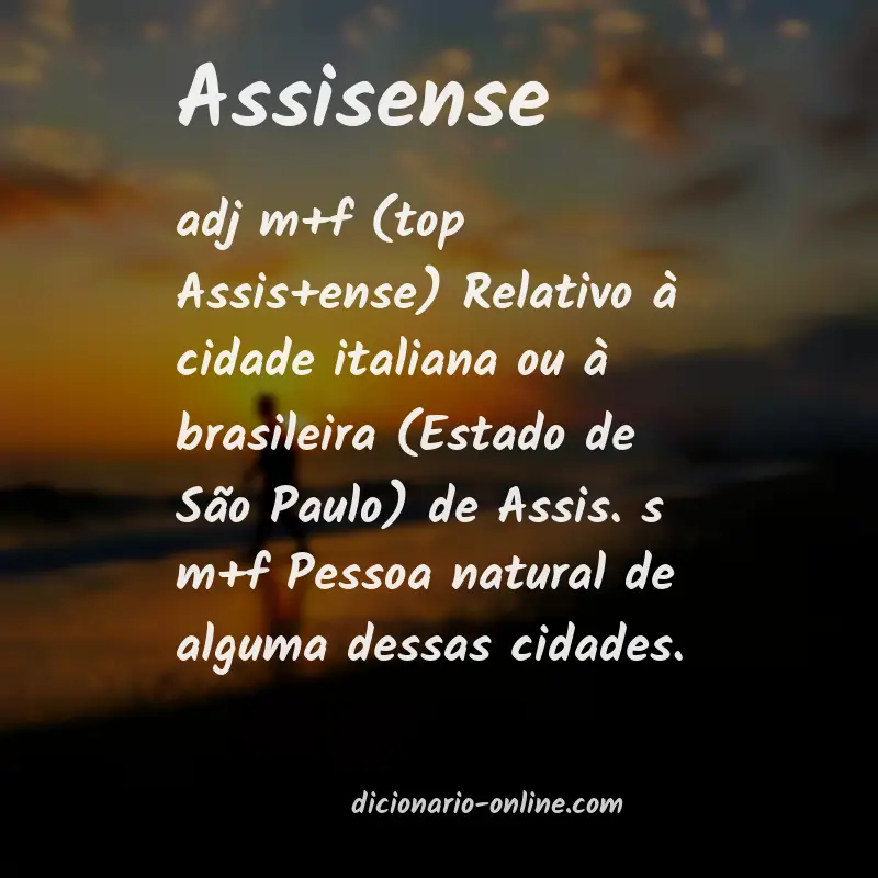 Significado de assisense