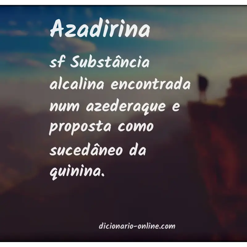 Significado de azadirina