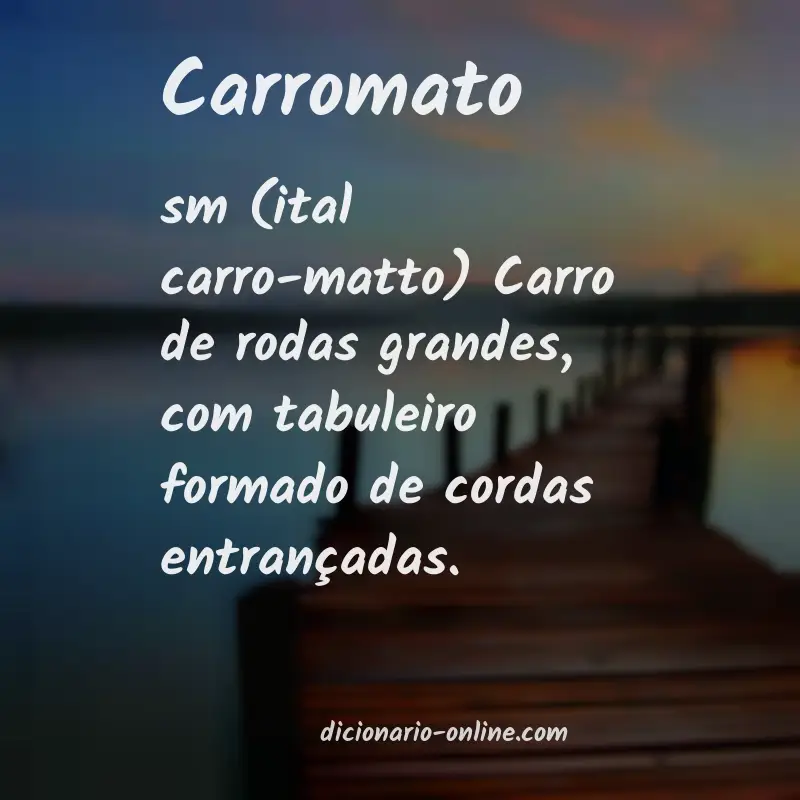 Significado de carromato