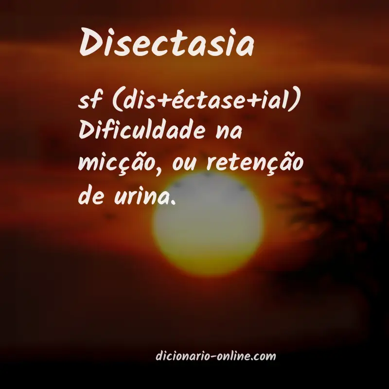 Significado de disectasia