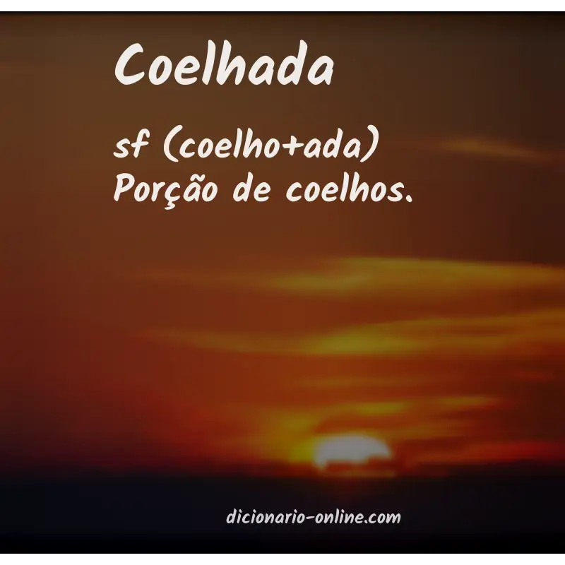 Significado de coelhada