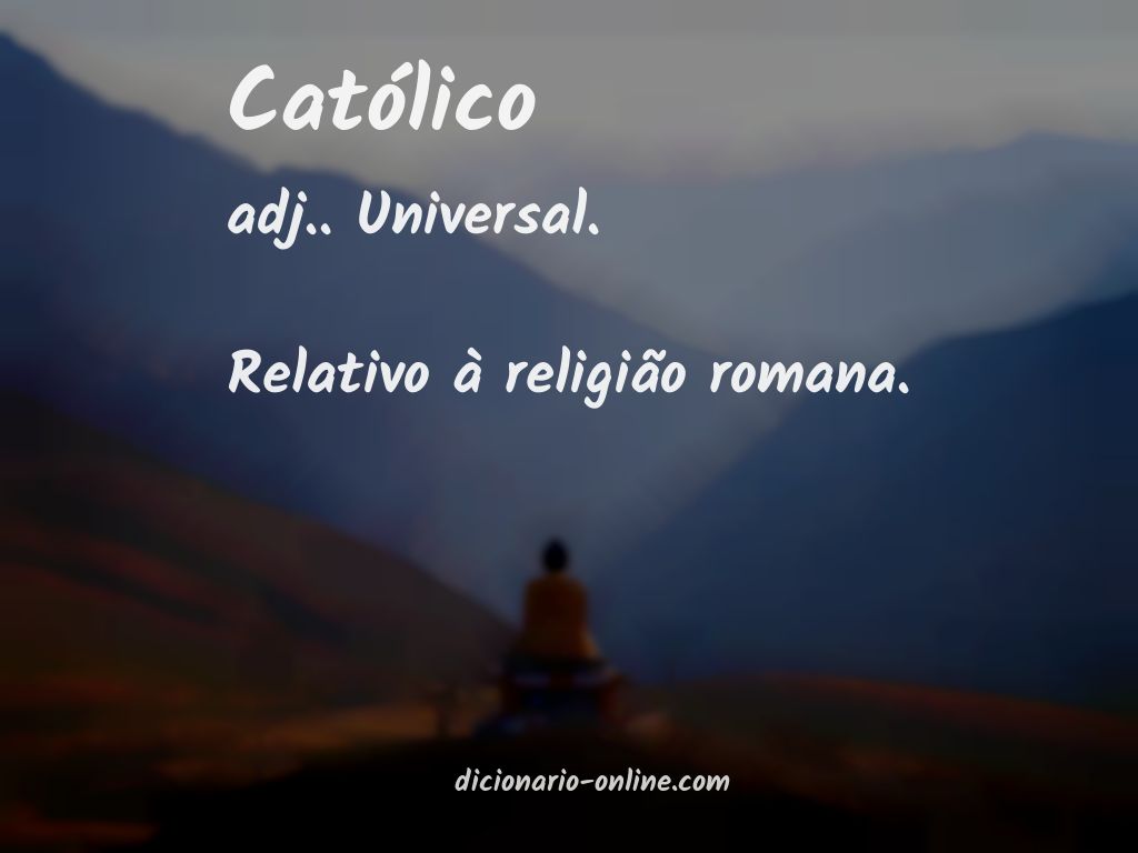 Significado de católico