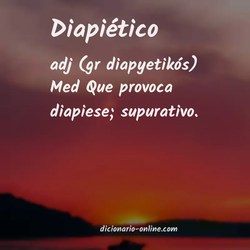 Significado de diapiético