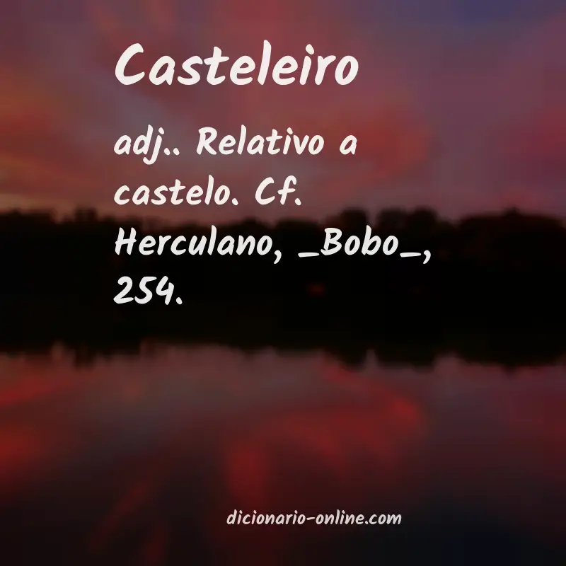 Significado de casteleiro