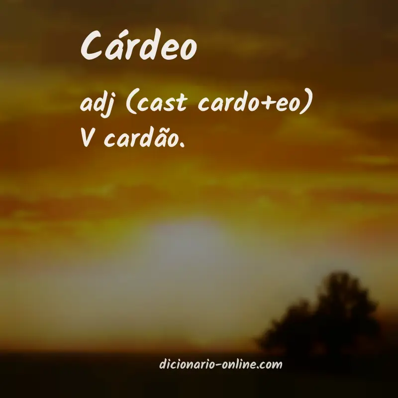 Significado de cárdeo