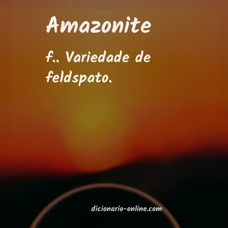 Significado de amazonite
