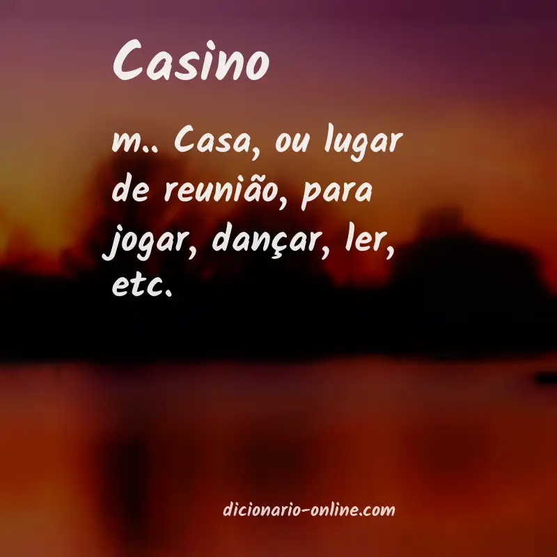 Significado de casino