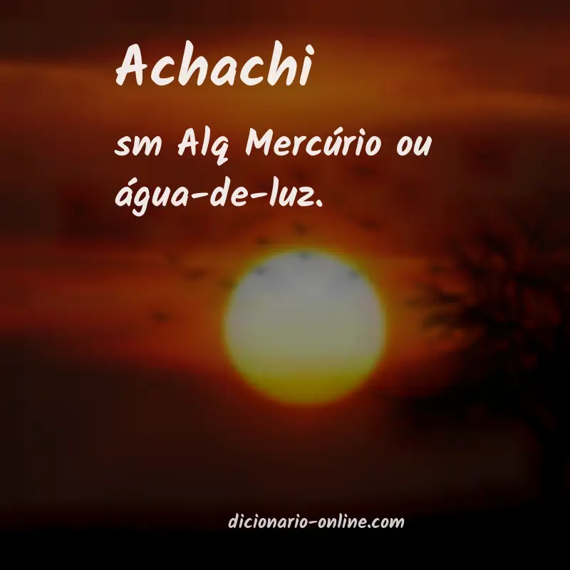Significado de achachi