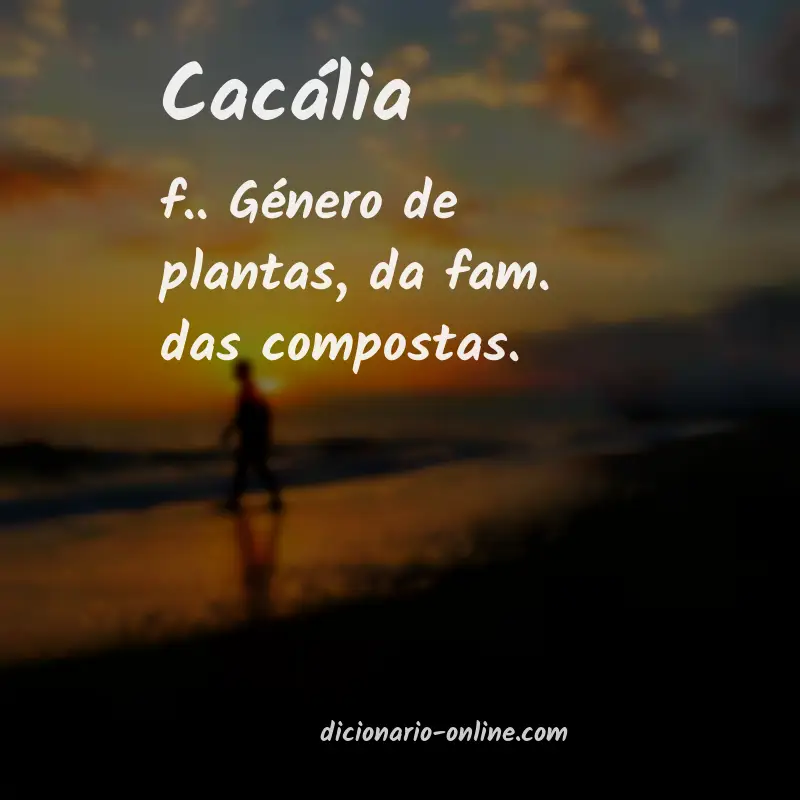 Significado de cacália