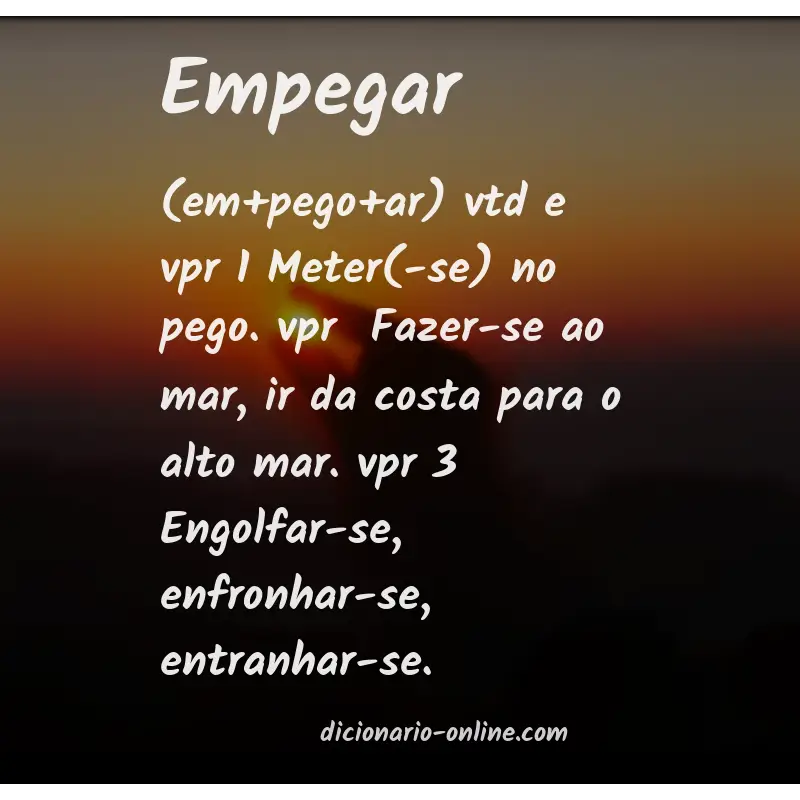 Significado de empegar