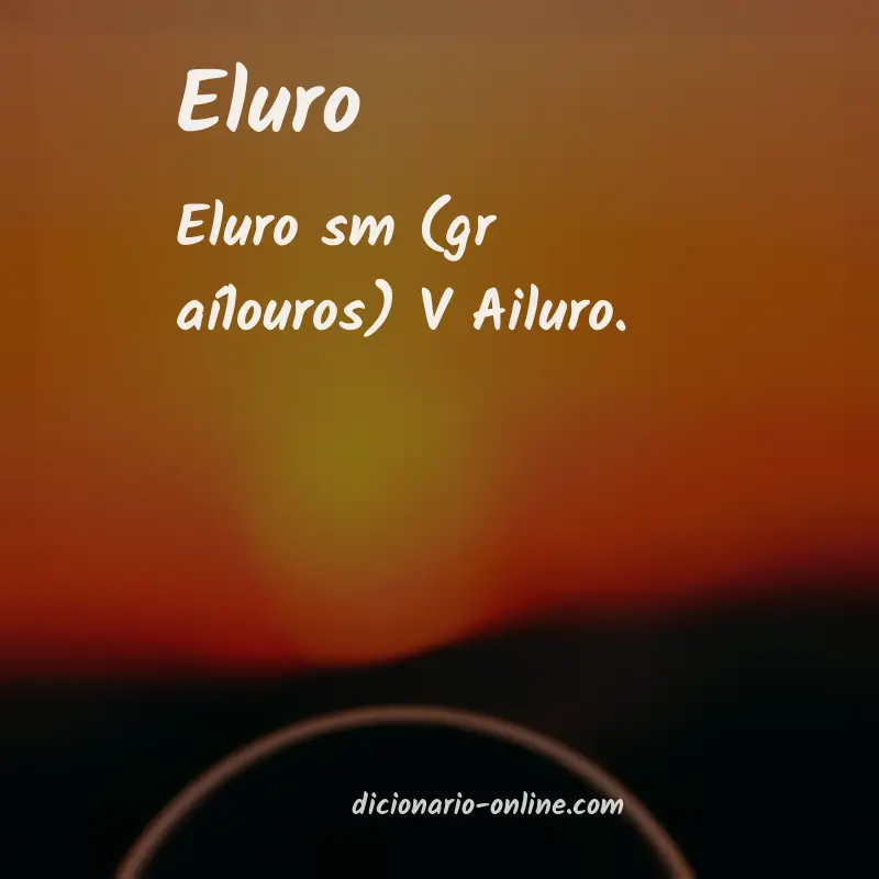 Significado de eluro