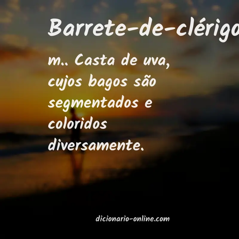 Significado de barrete-de-clérigo