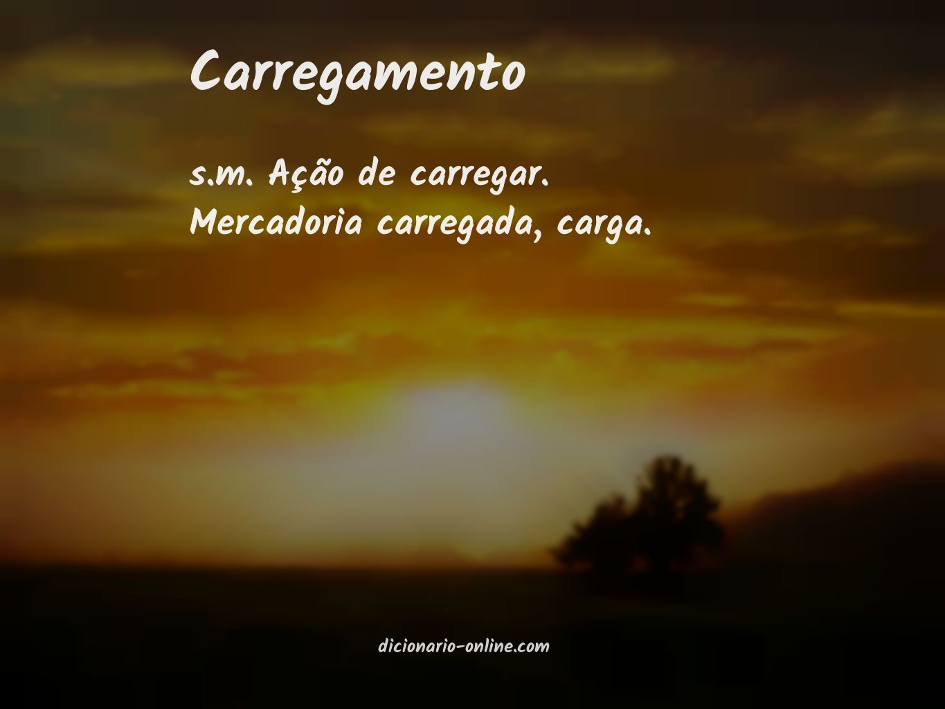 Significado de carregamento