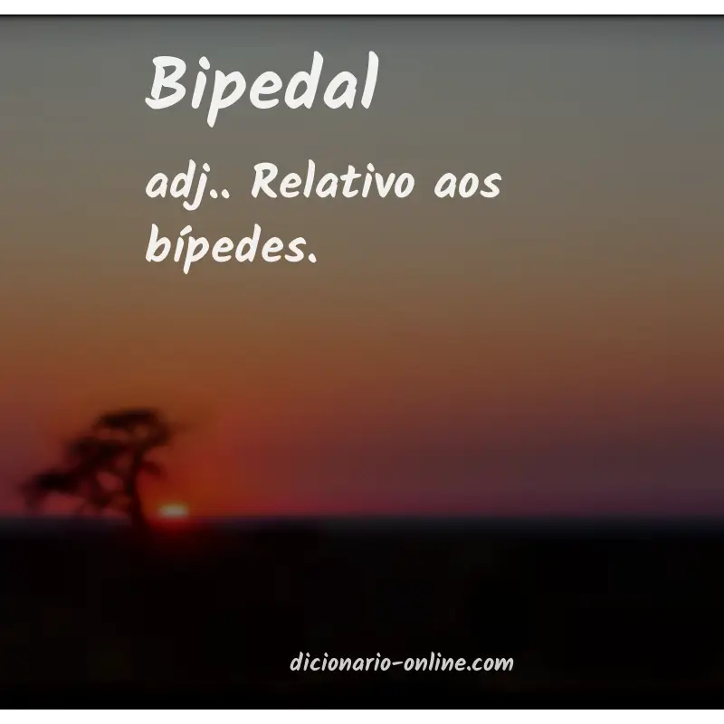 Significado de bipedal