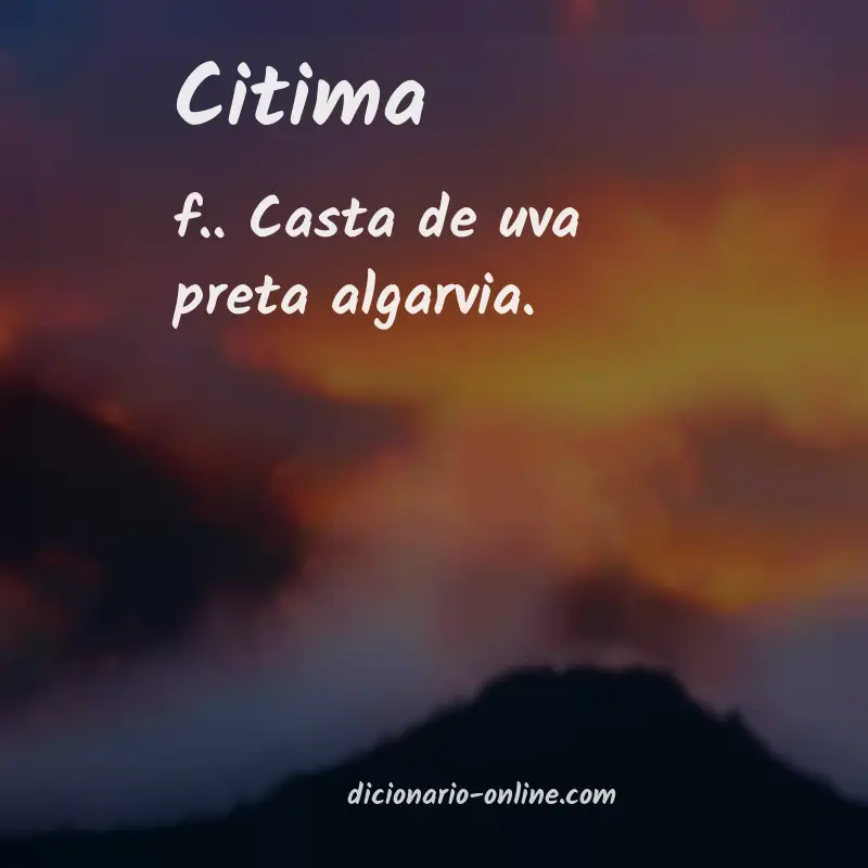 Significado de citima