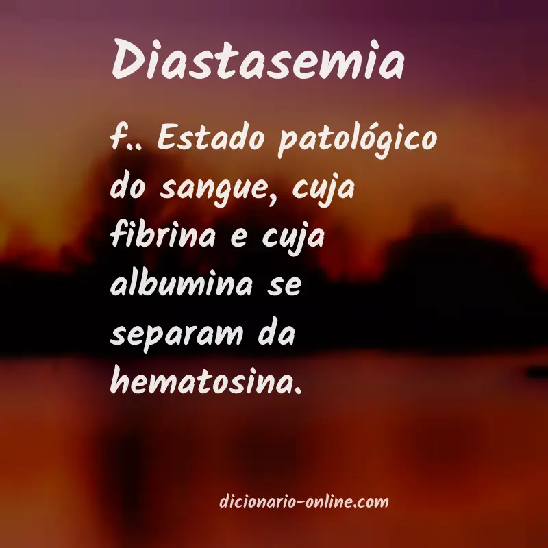 Significado de diastasemia