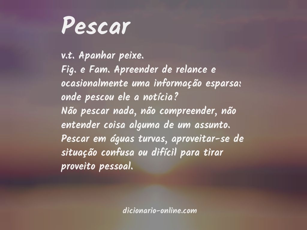 Significado de pescar