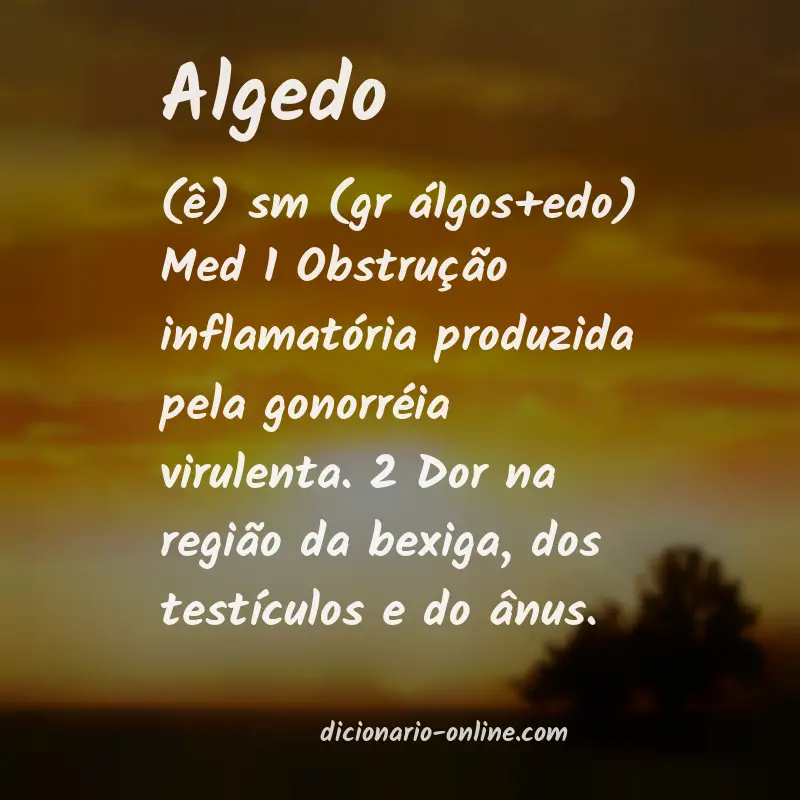 Significado de algedo