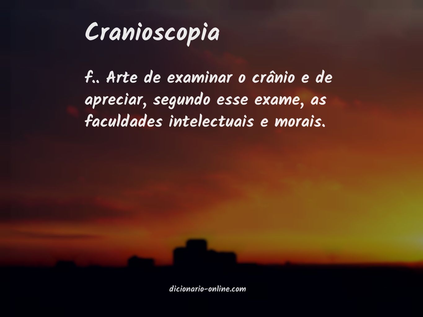 Significado de cranioscopia