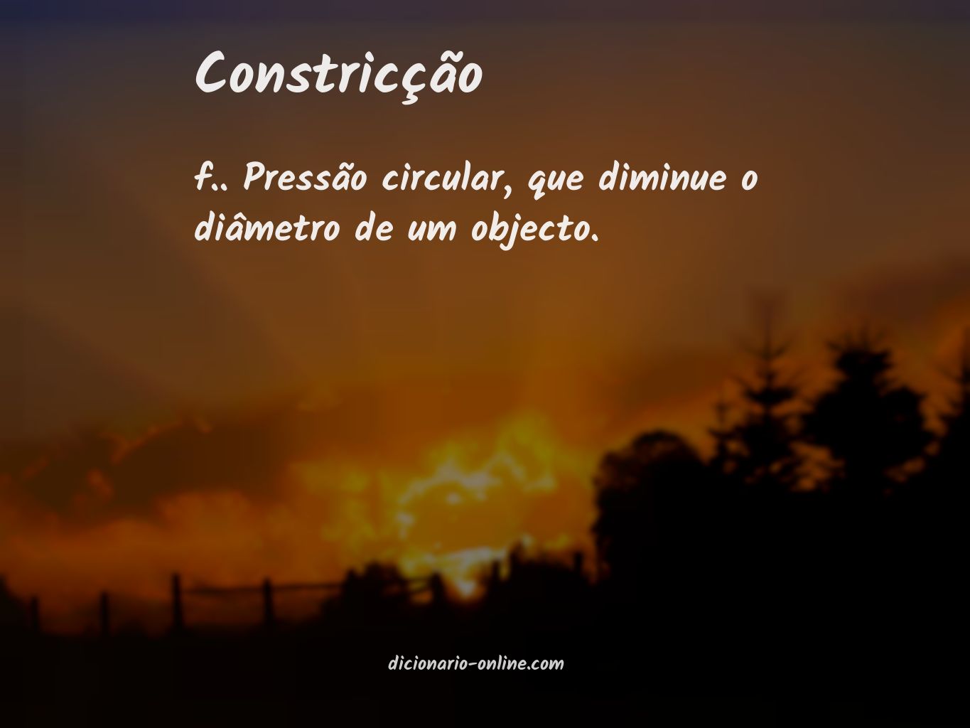 Significado de constricção