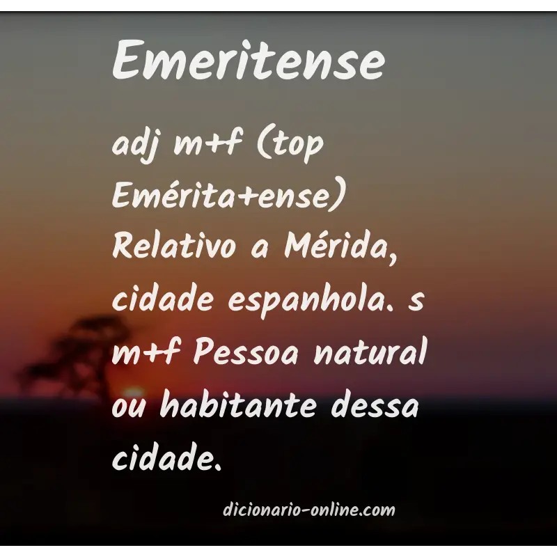 Significado de emeritense