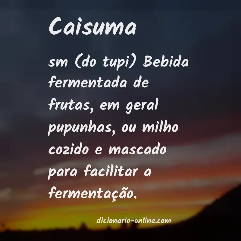 Significado de caisuma