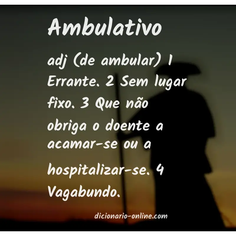 Significado de ambulativo