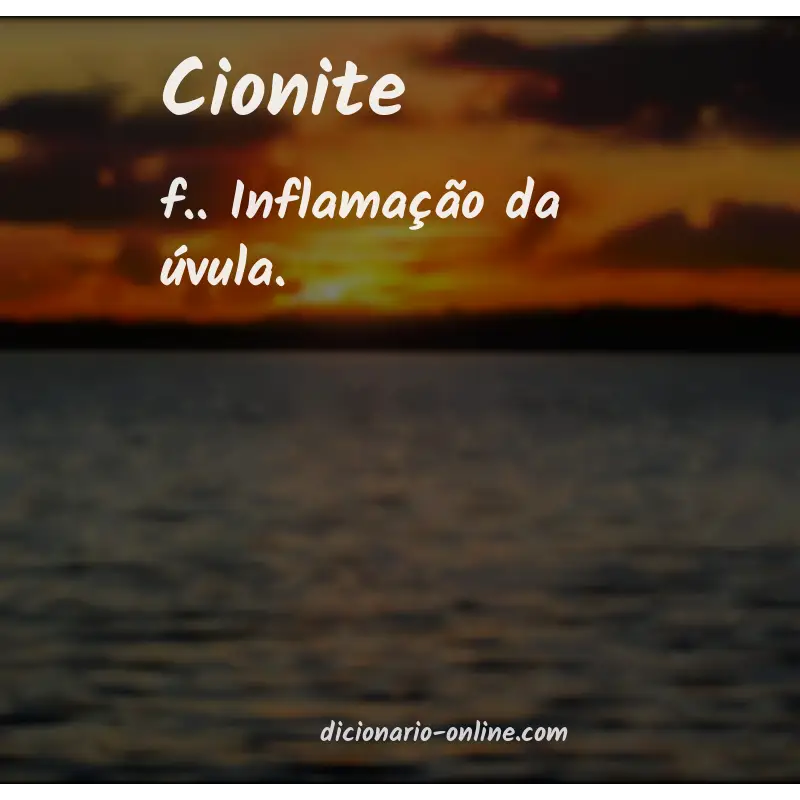 Significado de cionite