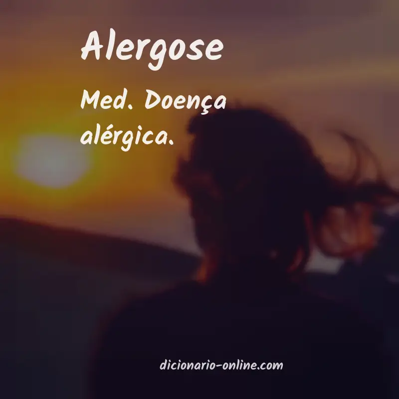 Significado de alergose