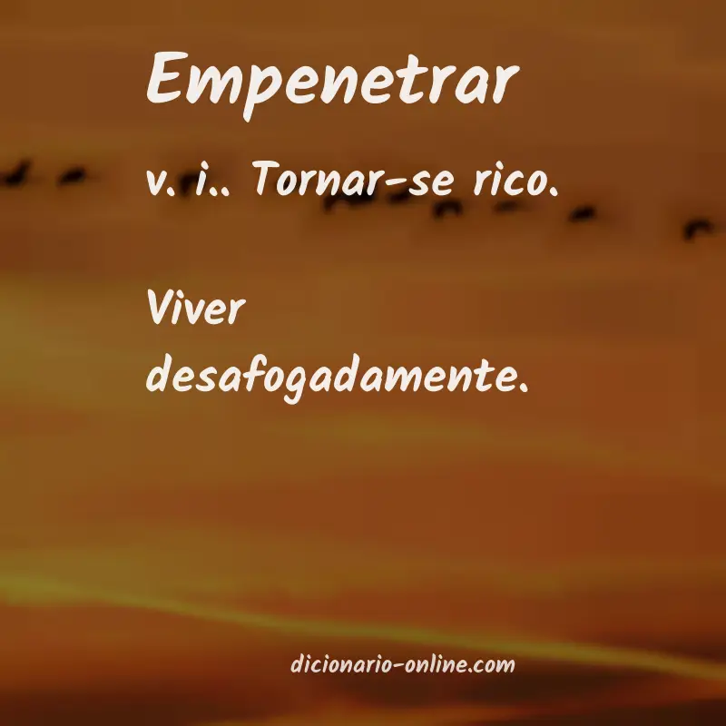 Significado de empenetrar