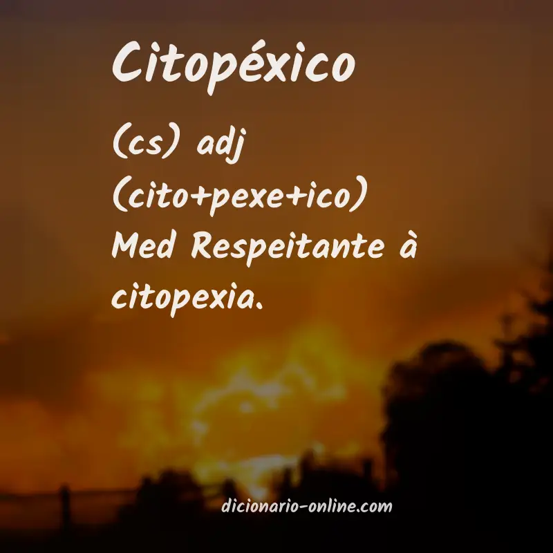 Significado de citopéxico