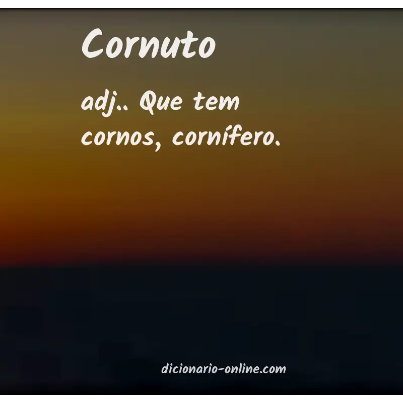 Significado de cornuto
