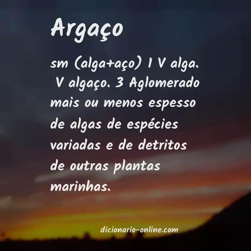 Significado de argaço