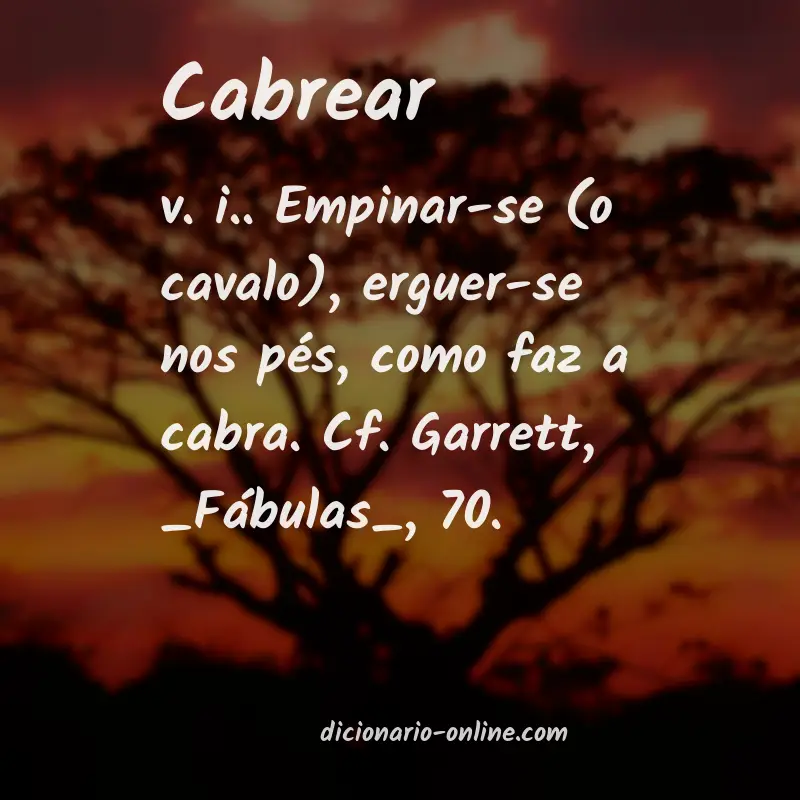 Significado de cabrear