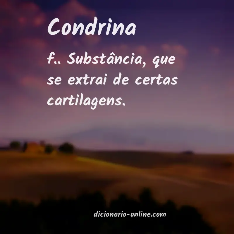Significado de condrina