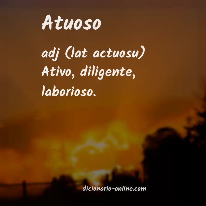 Significado de atuoso