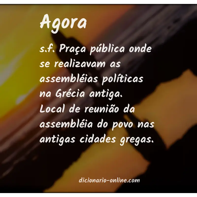 Significado de agora