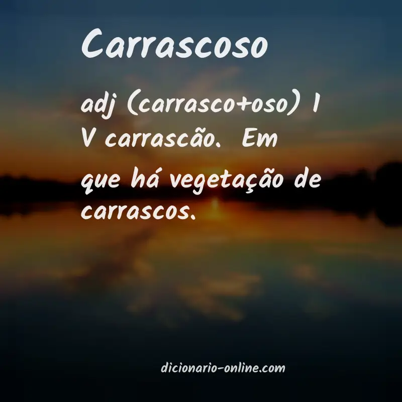 Significado de carrascoso