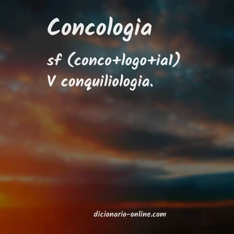 Significado de concologia