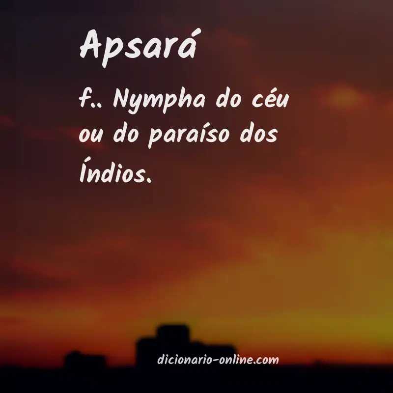 Significado de apsará