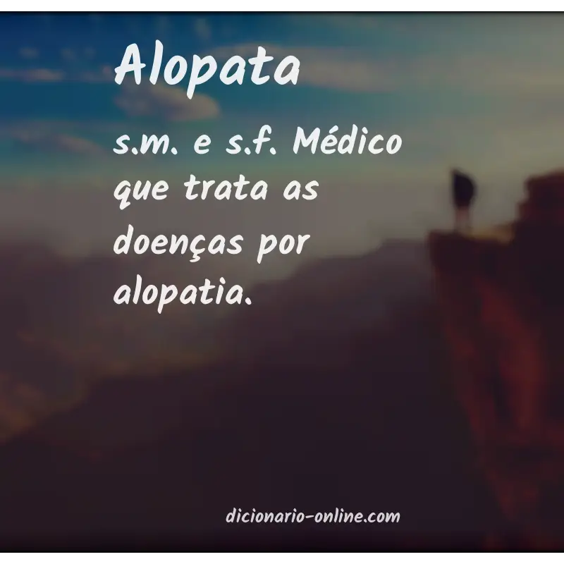Significado de alopata
